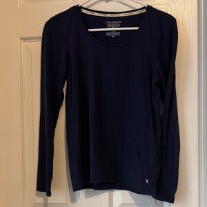 Lucky Brand Women's Dark Blue Long Sleeve Tee